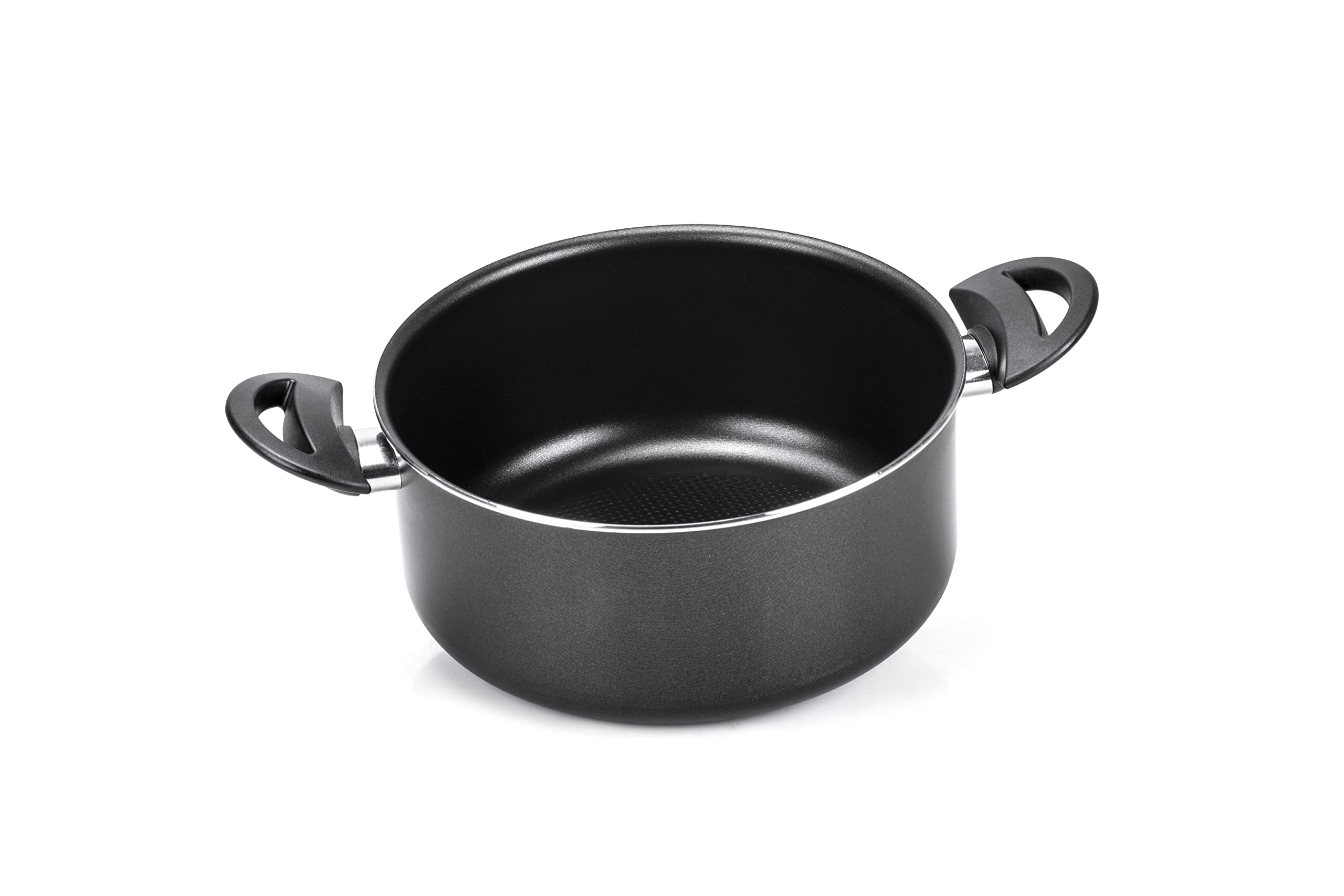 Moneta GEA Casserole with 2 Handles, 28 Cm, 100% Recycled Aluminum, for Every Hob Including Induction, Made in Italy