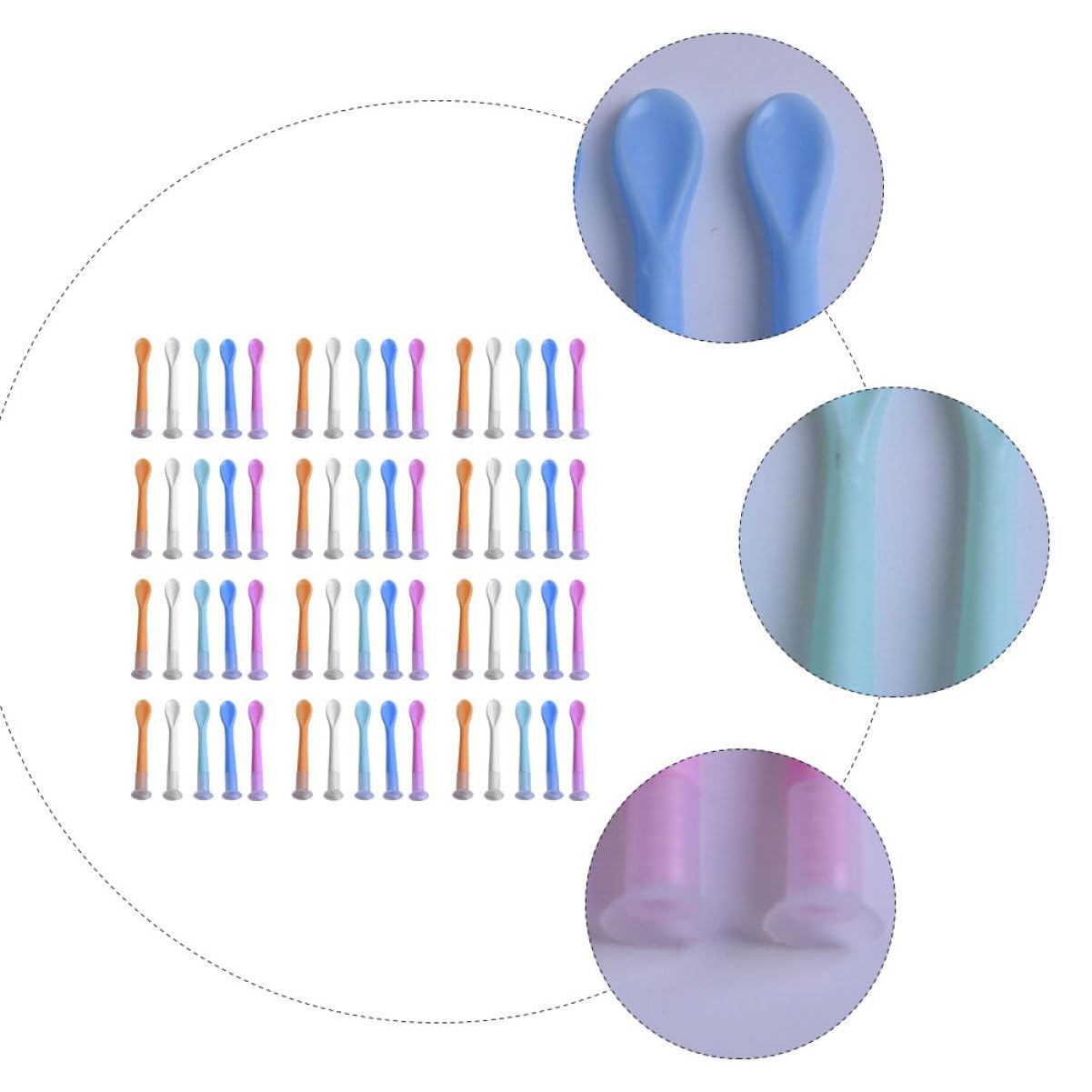 FRCOLOR 5 Sätze Kontaktlinsen-saugstab Kontaktlinsensauger Auffrischen Kontakte Polieren Kleiner Kontaktlinsenentferner Reise-kontaktlinsen- Pflegebedarf Plastik 100 Stück * 5
