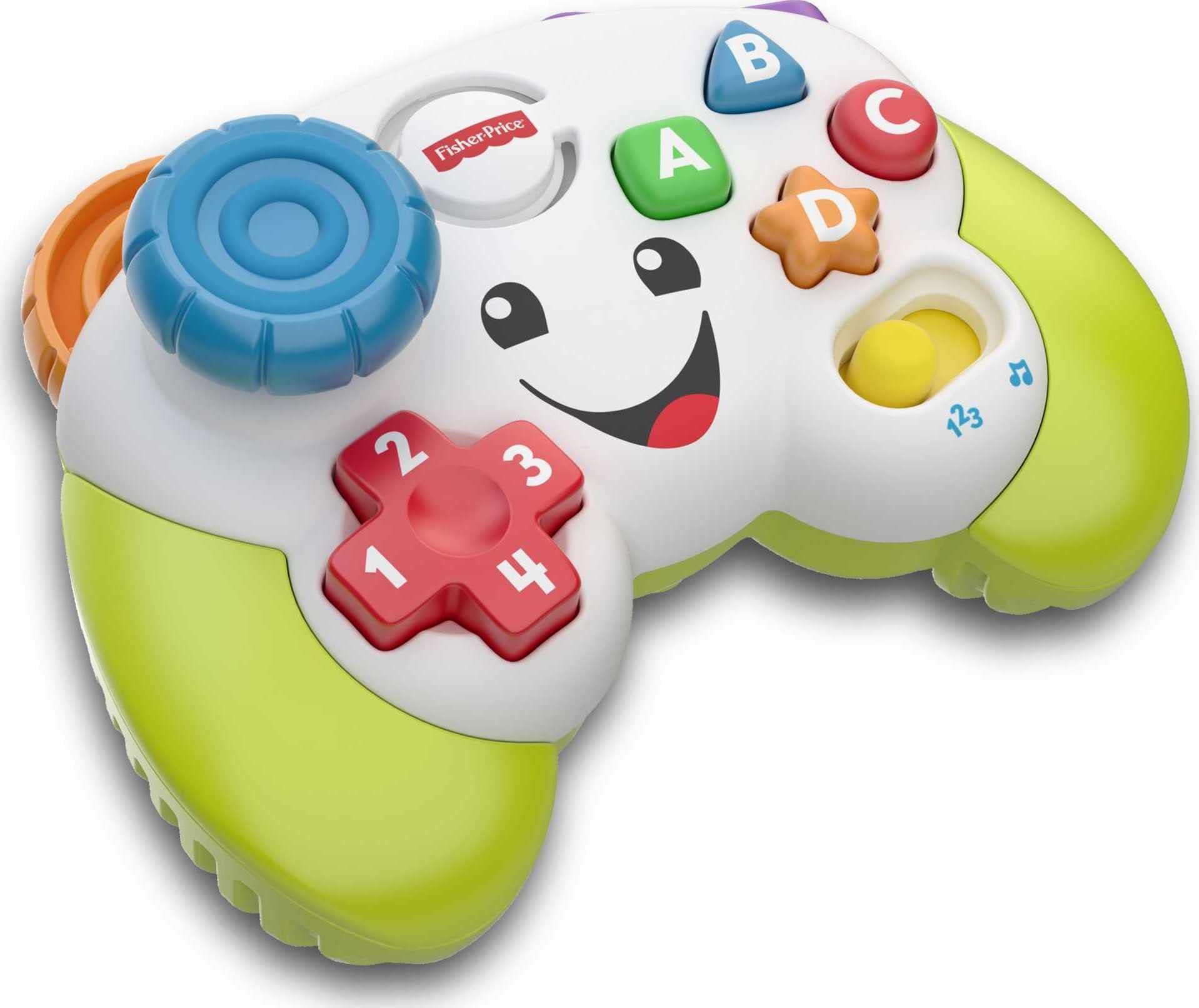 Fisher-PriceFWG13 Musical Gamepad and Learning Joystick - Bright Musical Interactive Baby Toy with Learning and Play Modes, 6 Months and Above