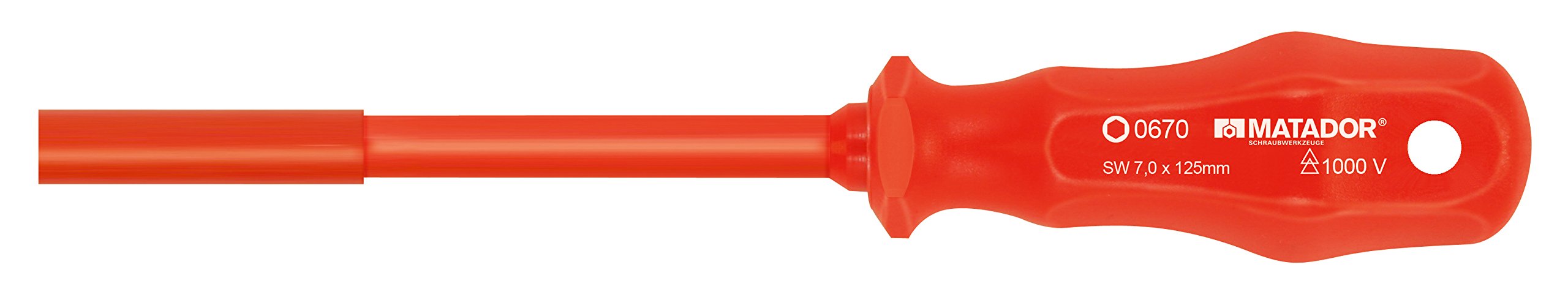 Clé à douille six pans VDE MATADOR 7 x 225 mm 0670 1070
