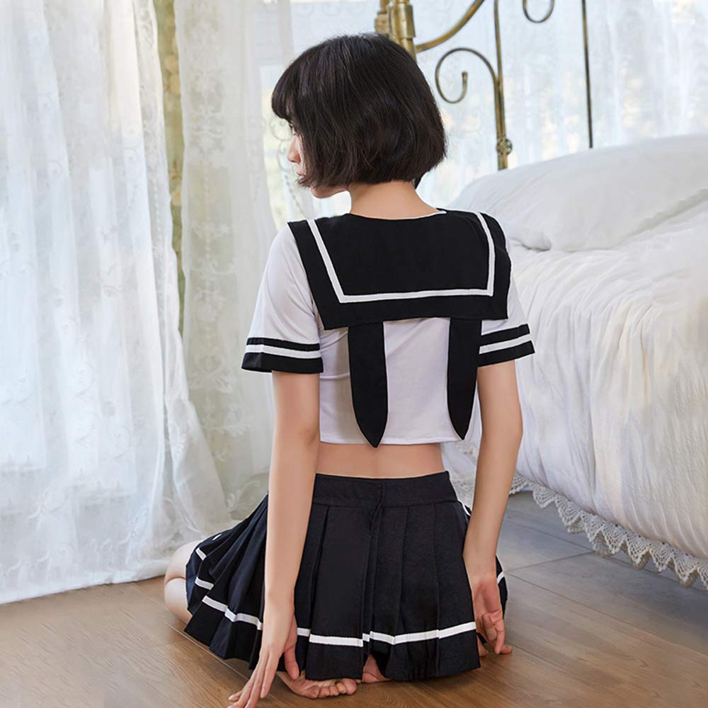 SINMIUANIME Seksowna bielizna, kobiecy mundur JK, bielizna cosplay, japoński strój marynarski, miękki, uroczy strój studencki