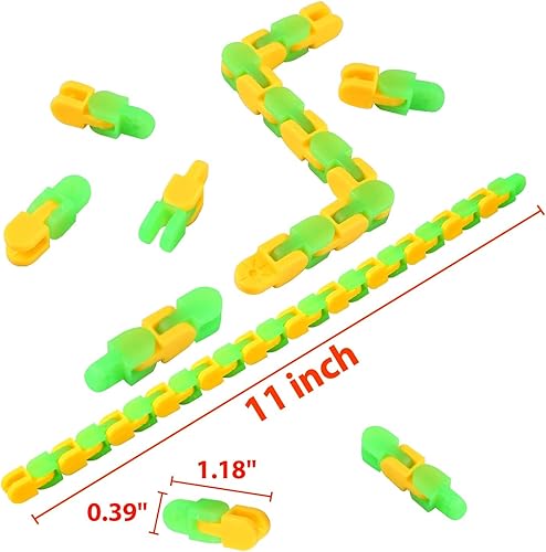 Miniatura 7 de Vanblue 12 piezas de pistas locas a presión, juguetes para la ansiedad para niños, estudiantes, que brillan en la oscuridad, juguetes sensoriales de