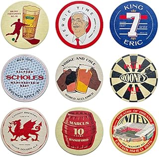 Man United Beer Mats x9