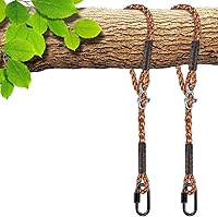 Vista 13 de SELEWARE Kit Colgante de Correas y Cuerdas para Hamaca Columpio de Árbol, Cuerda Ajustable Rápida y Fácil de Colgar Hamaca Silla Columpio
