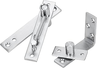 Pivot Hinge, Stainless Steel Hidden Door Hinges for Secret Door, 360 Degree Rotation Hidden Door Hinges, Invisible Pivot Door Hardware for Bookshelf, Bookcase, Door etc, Home/Commercial Use