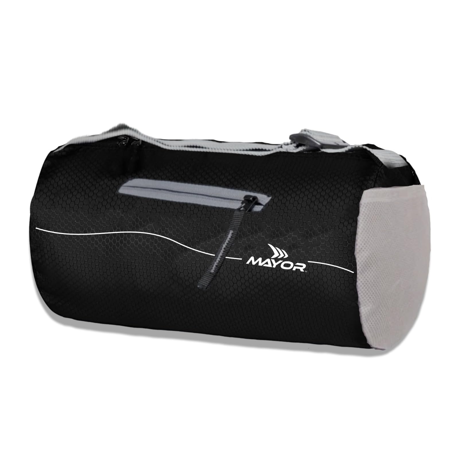 Prime Gym Bag | Fitness Bag | Duffle Gym Bag | Sports Kit Bag, with Adjustable Shoulder Strap & Side Pocket for Men & Women (Grey)-image-11