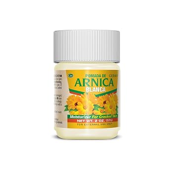 GermaTM Arnica Moisturizing Salve. Helps Maintaining a Healthy Skin with Natural Active Ingredient. White. 2 ounces