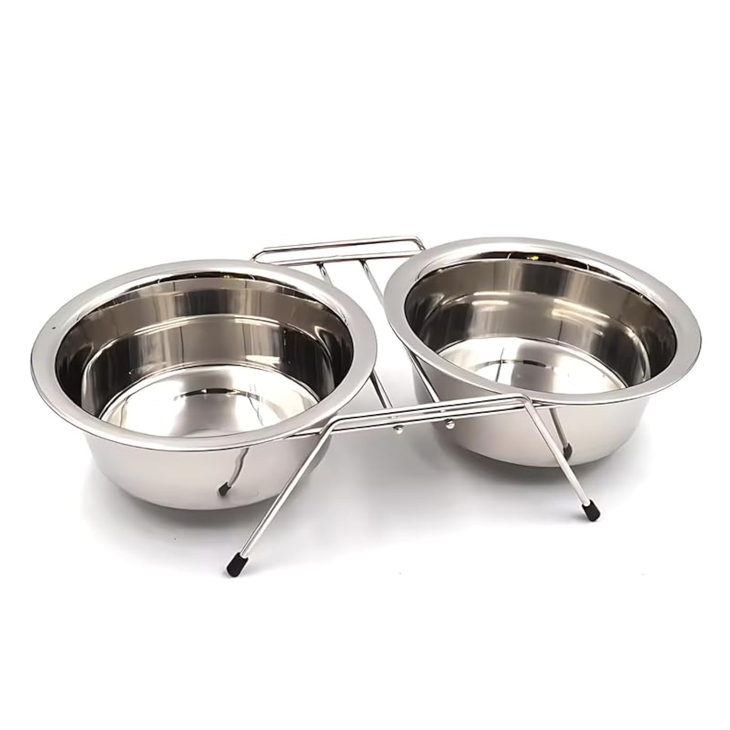 Pets Empire Stainless Steel Dog Cat Double Diner Pet Bowl - 2 Pet Dishes Package Set for Drinking or Eating Dog Bowl (1 Piece) 2 X 200 ML (B08F9ZBQCH) Amazon Price History, Amazon Price Tracker