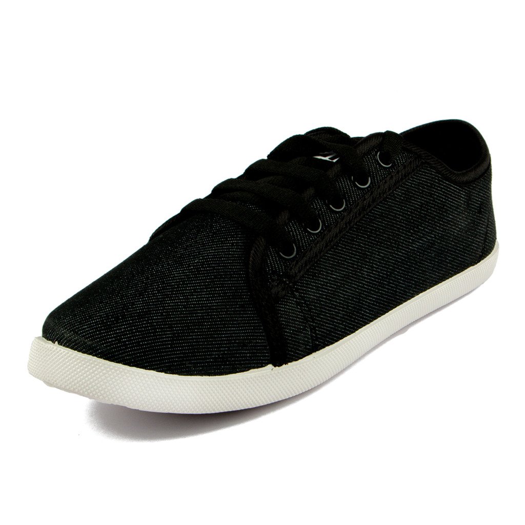 Asian Shoes Womens Canvas Casual Shoes (LR-13s5cBLK__Black_5UK/Indian) (B01H6I73VM) Amazon Price History, Amazon Price Tracker