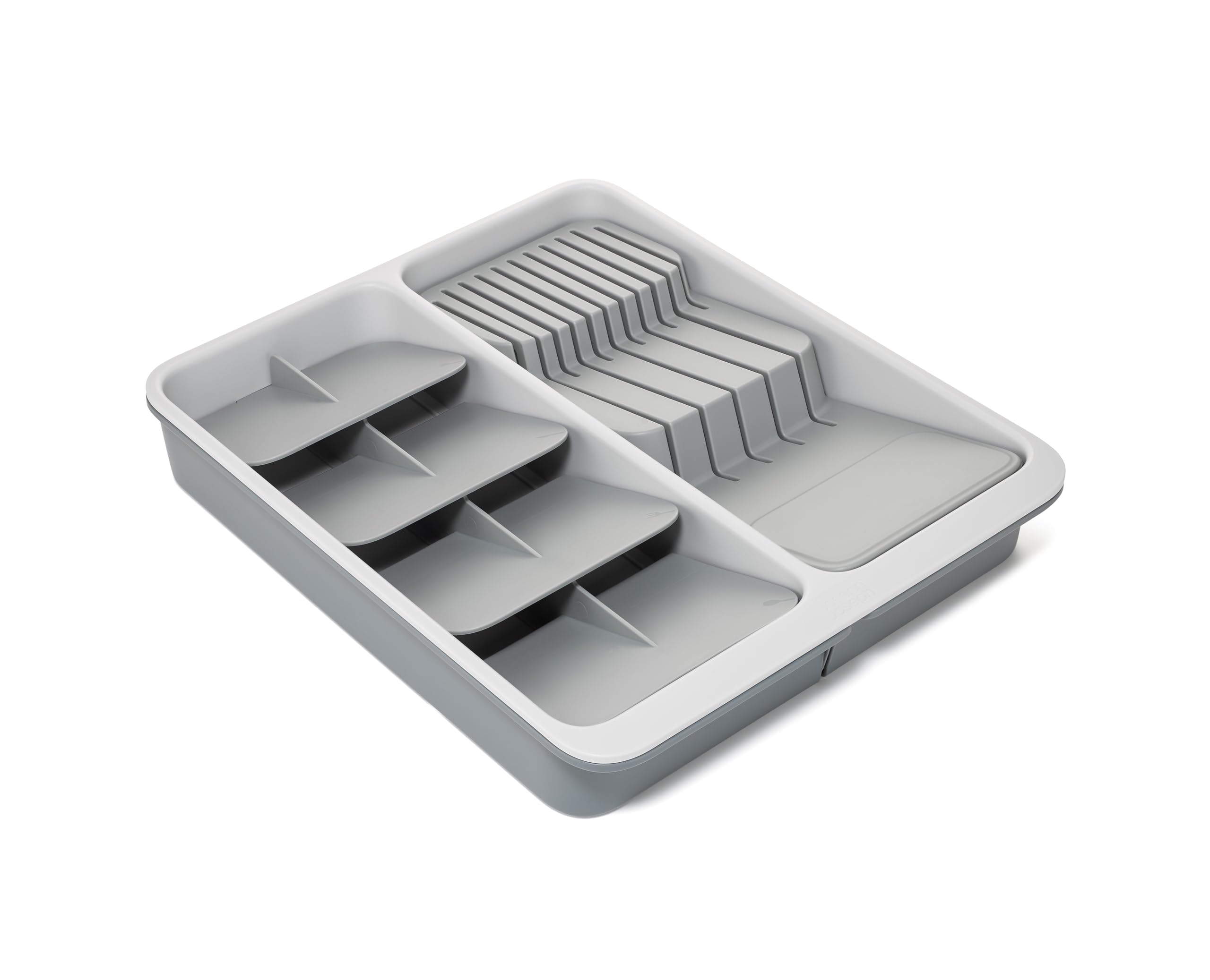 Joseph Joseph DrawerStore Bandeja para Cubiertos y Utensilios Extensible, con Organizador de Cuchillos, Plástico Reciclado