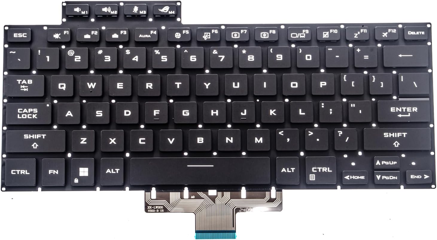 Replacement Backlit Keyboard for ASUS ROG Zephyrus G15 GA503 GA503Q GA503QS ‎GA503QR GA503QM & ROG Zephyrus M16 GU603 GU603H Series Laptop, ROG Zephyrus G15 GA503 RGB Backlit Keyboad US Layou