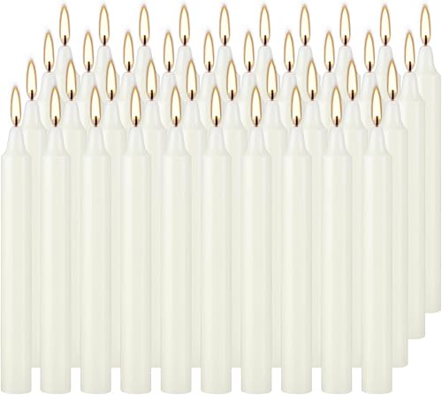 Miniatura 12 de Paquete de 16 Velas Cónicas de Adviento Premium Sumergidas a Mano de 10 Pulgadas Sin Aroma para Navidad - Ideales para Celebraciones de Temporada