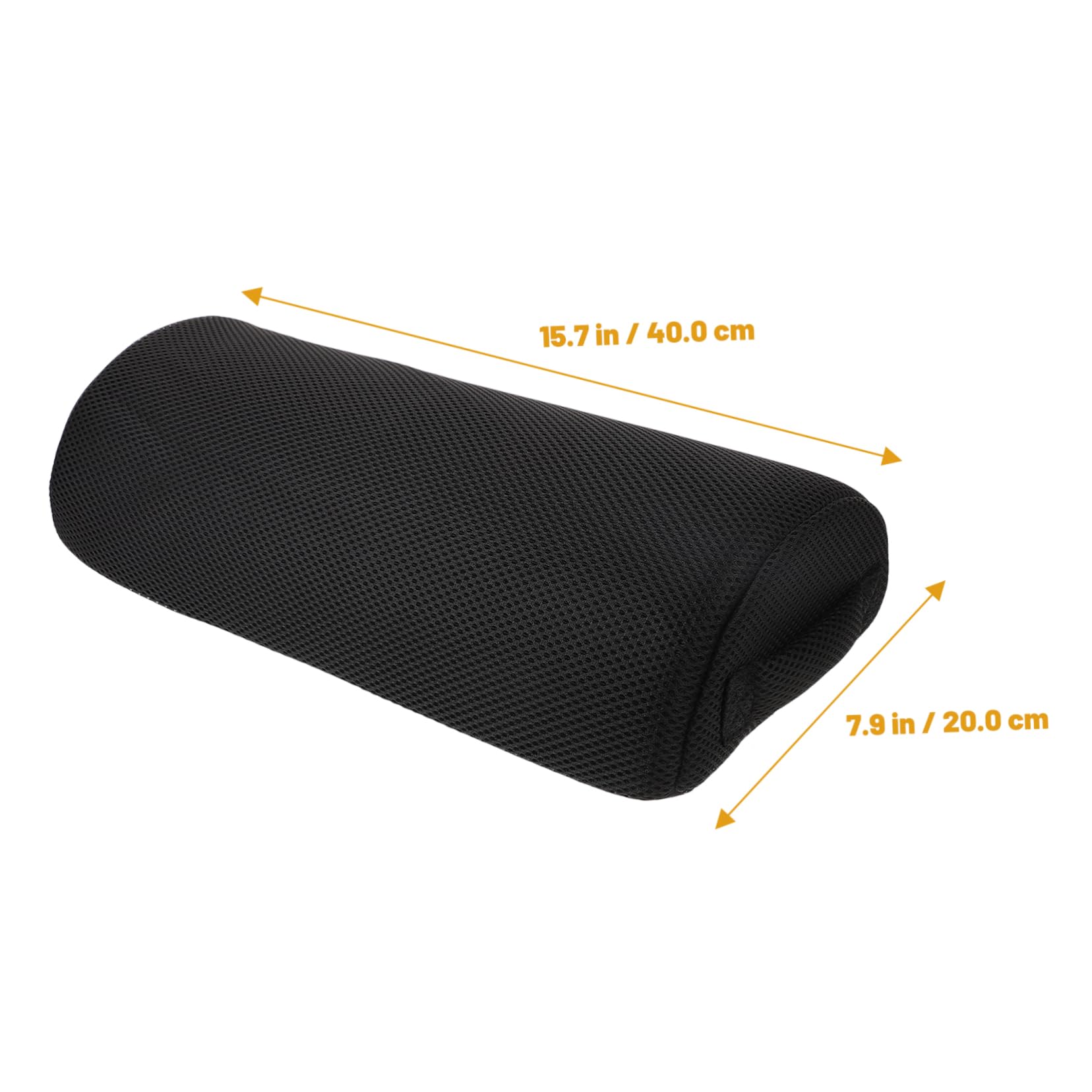 GRIRIW Polyester Office Foot Stool Cushion Office Foot Rest Office Accessories Black Leg Elevation Pillow