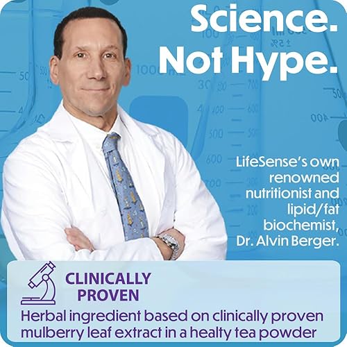 Miniatura 8 de LifeSense GlucoLogic - Té funcional clínicamente probado, bloqueador inteligente de carbohidratos de próxima generación para ayudar a reducir el