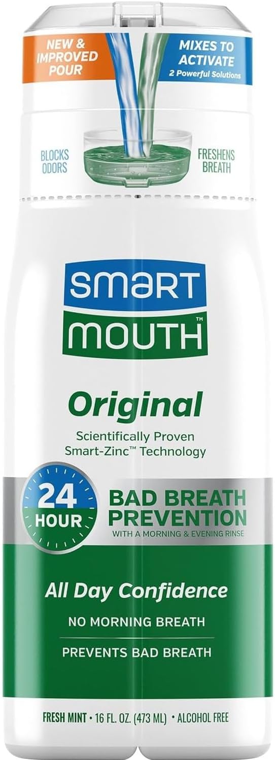 SmartMouth Original Activated Mouthwash Clean Mint - 16 oz, Pack of 5