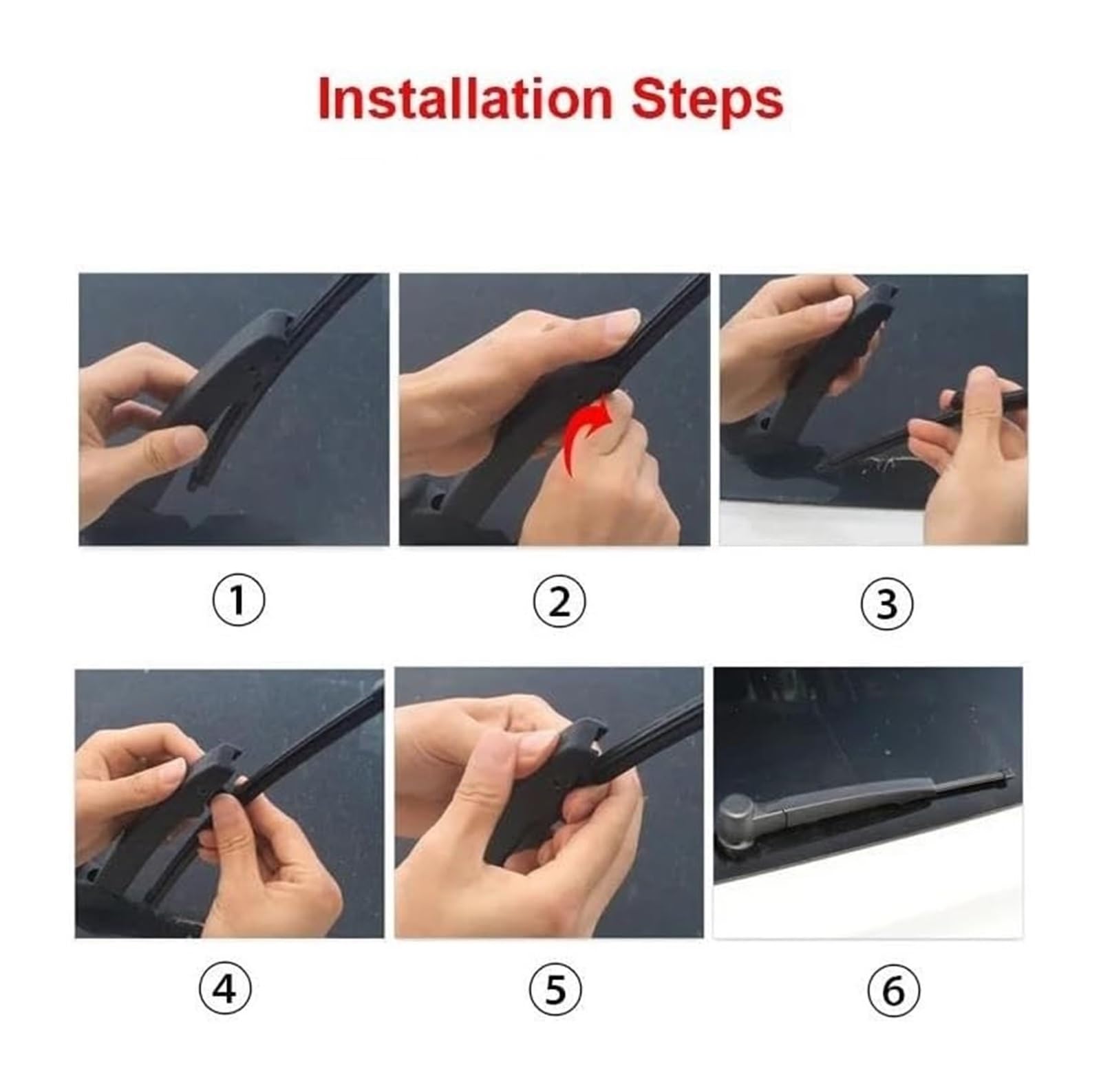 Auto Limpiaparabrisas Juego Para Q5 FY SUV 2017 2018 2019 2020 2021 2022 2023 Accesorios Para Coche Escobillas Limpiaparabrisas Delanteras Traseras 24" + 20" + 15"
