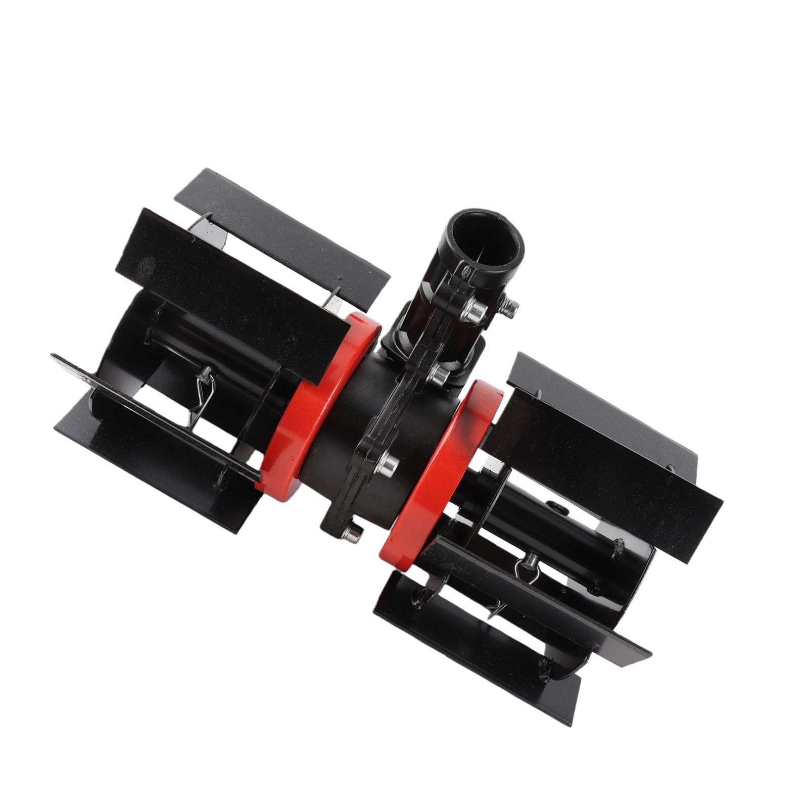 Bewinner Roue de Désherbage Universelle de 10 Cm, Roue de Labour Profonde Multifonctionnelle à 9 Dents, Roue de Fraisage d'herbe en Fer en Aluminium pour Scarificateur de Tondeuse à Gazon