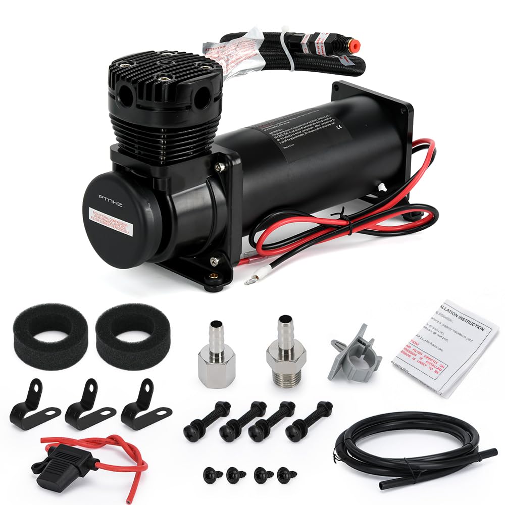 PTNHZ Uniwersalny 1/4 NPT DC 12 V 480c 200 PSI sterowanie poduszką powietrzną zestaw do zawieszenia sprężarki/pompy do samochodu/motocykla