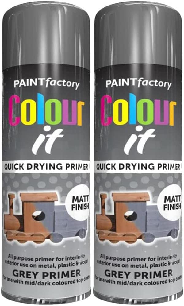 MUSAN Grey Primer Spray Paint 250ML All Purpose Primer Quick Drying