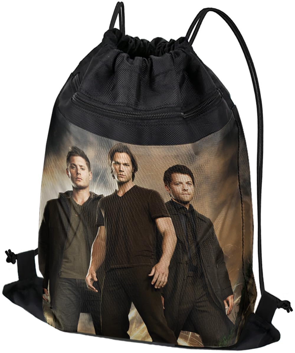 LOGOVISION Supernatural Six Feet Under Drawstring Backpack Sports Bag Sackpack 17