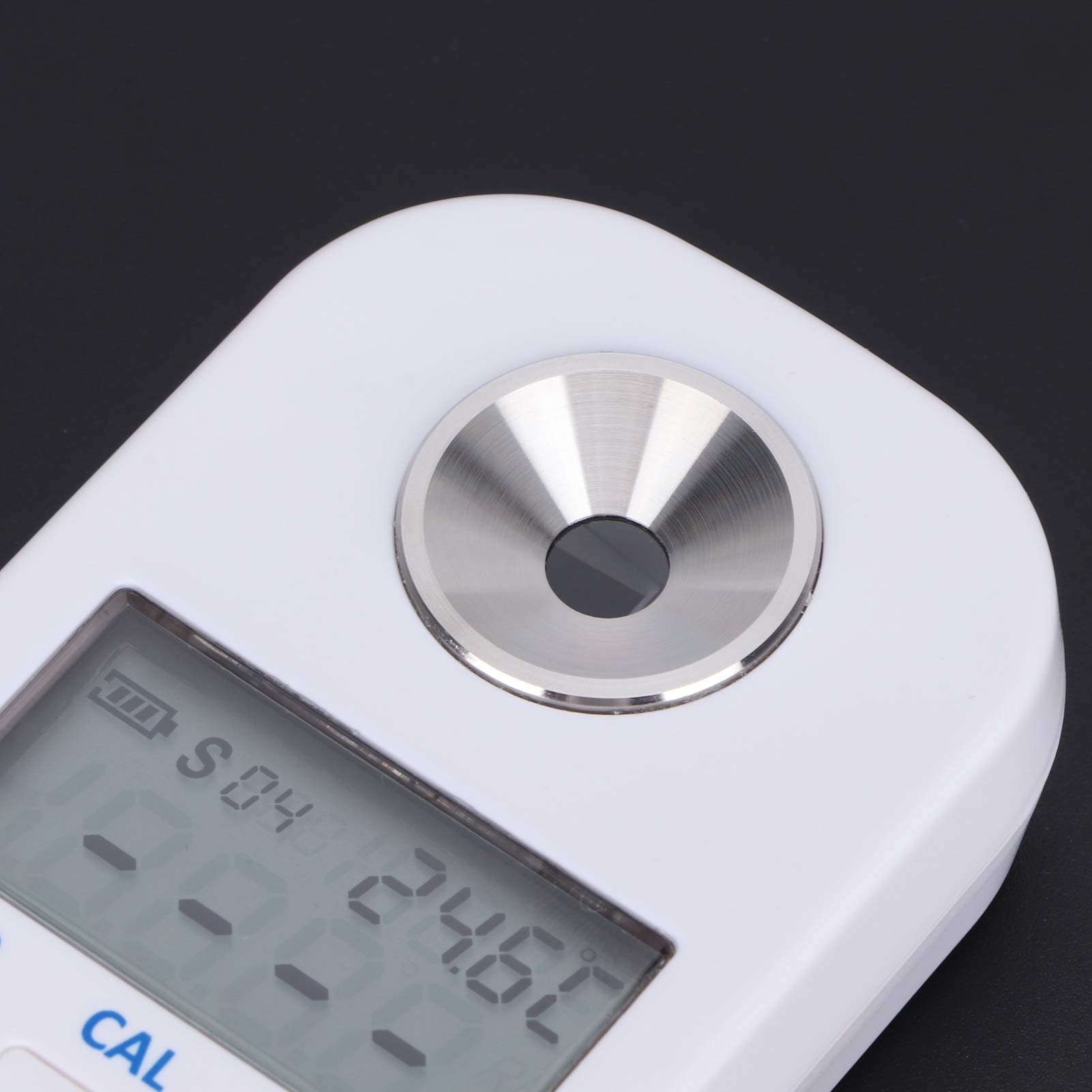 Refractómetro Digital Brix Medidor de azúcar portátil de Mano con compensación automática de Temperatura de Alta precisión para medir la concentración de azúcar en Bebidas, Frutas
