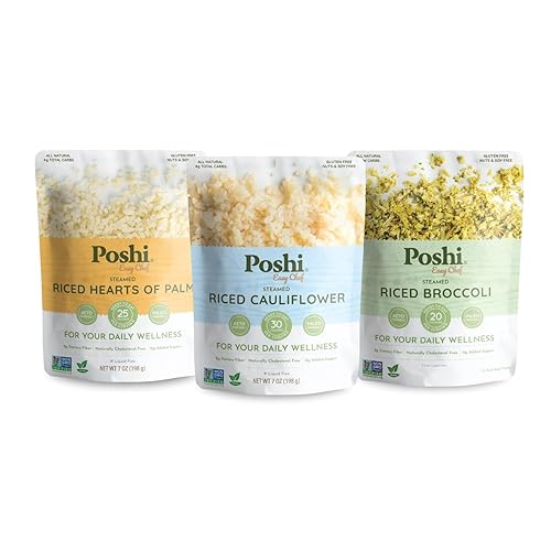 POSHI Riced Vegetables Variety Pack | Ready to Eat, All