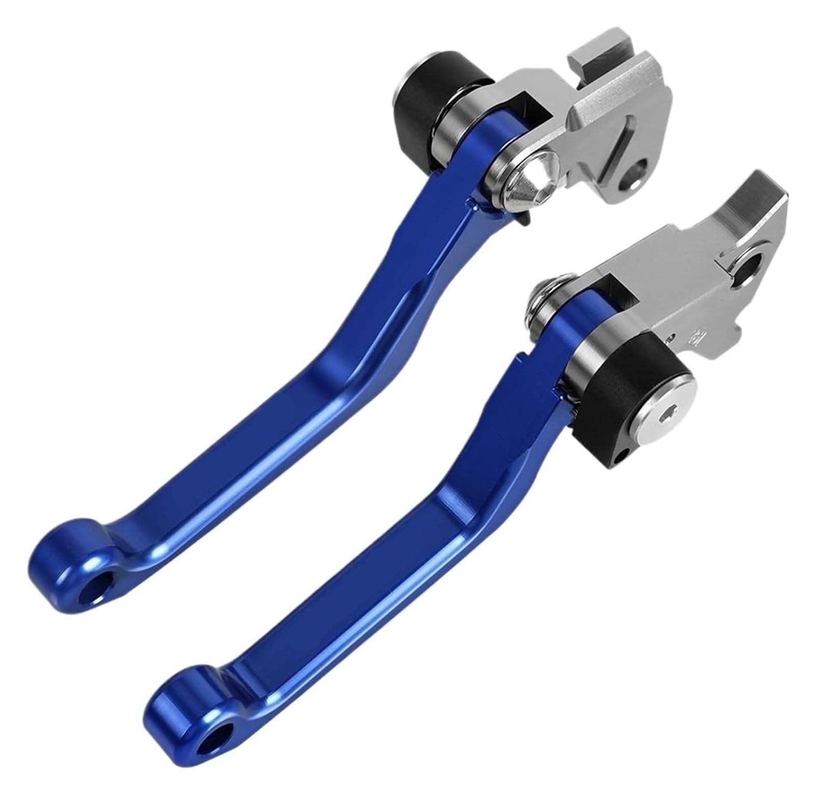 Moto Leviers d'embrayage Frein pour Yamaha DT125 DT 125 1987-2005 2004 Leviers De Frein Et d'embrayage Pliables Pivotants CNC Moto Tout-Terrain(A Pair Blue)