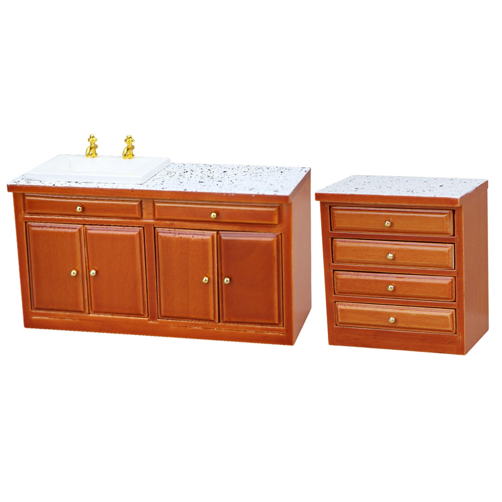 Juego de muebles de cocina para casa de muñecas escala 1/12 8