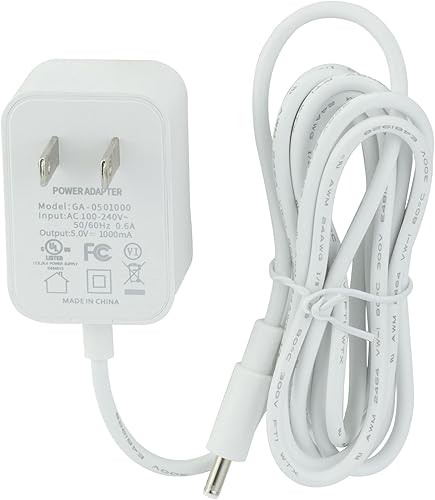 Miniatura 3 de LEFXMOPHY Cable de alimentación de repuesto para máquina de sonido Hatch Baby Rest Luz nocturna, estilo barril 5V 1A Cable adaptador de alimentación