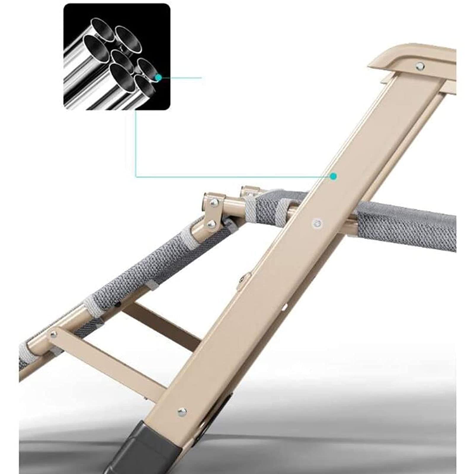 Fauteuil inclinable Pliable zéro gravité, lit pour Pause déjeuner, chaises Longues décontractées pour Jardin, terrasse extérieure, chaises Longues, lit inclinable, Charge jusqu'à 150 kg