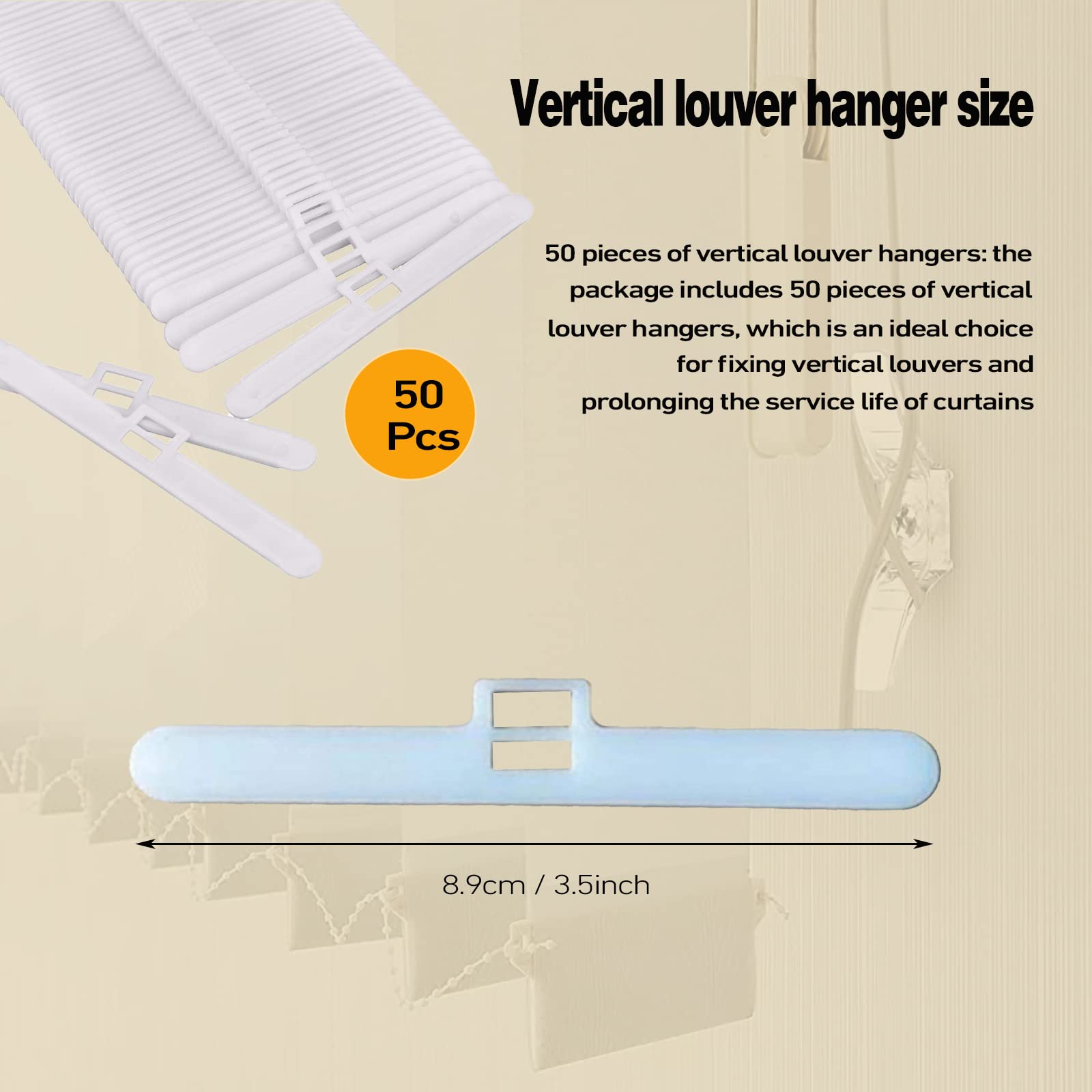 50 Pesi Per Tende Verticali - Ricambio Per Ciechi Verticali Da 89mm - Foto 11