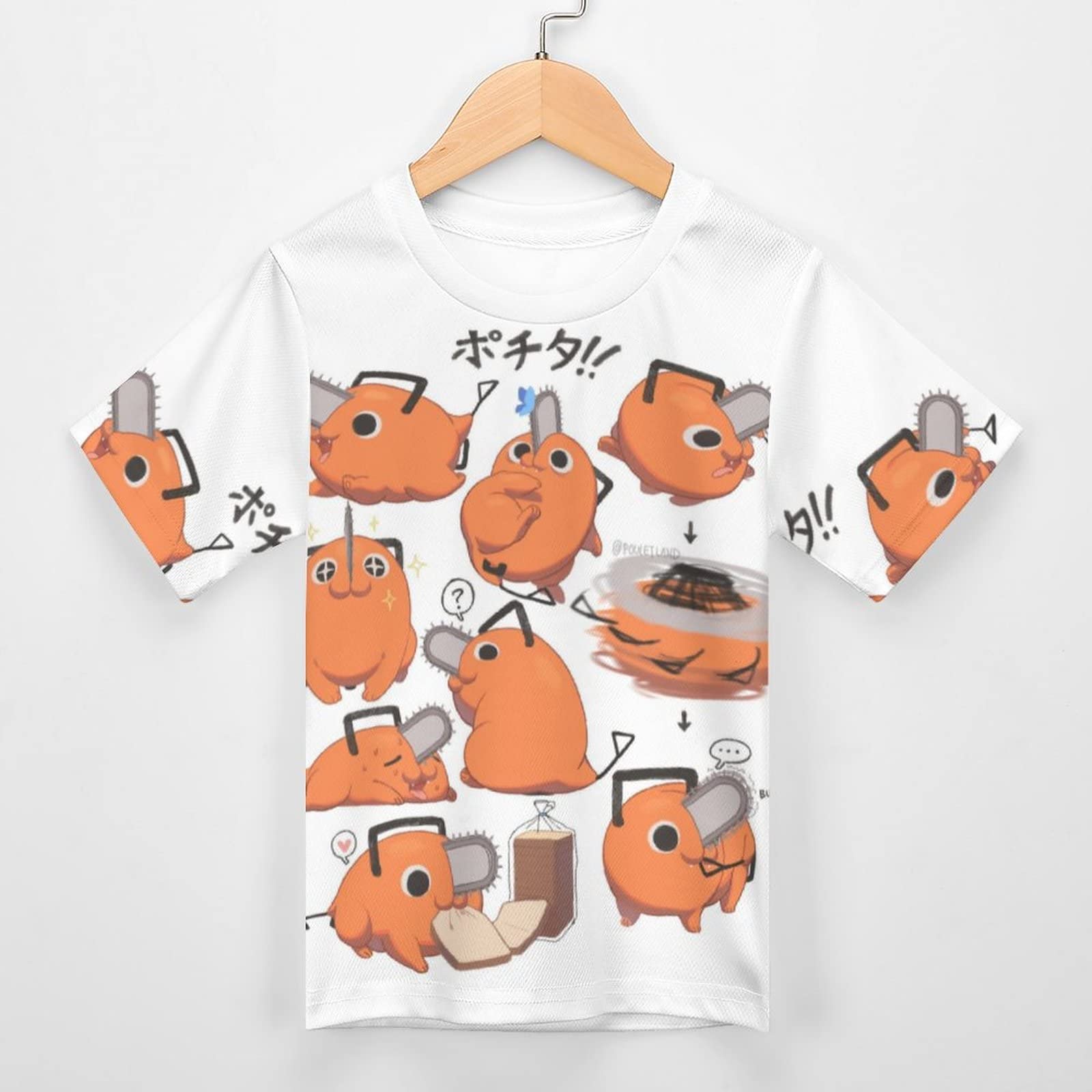 Amazon.co.jp: チェンソーマン デンジ ポチタ Tシャツ 子供服 半袖 