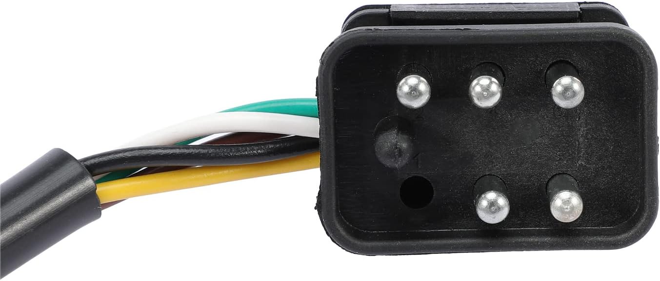 A-Premium Front Windshield Wiper Motor Compatible with Mercedes-Benz W202 Series C220 1994-1996, C230 1997, C280 1994-1997, C36 AMG 1995-1997, 5-Pin, Replace OE# 2028205342