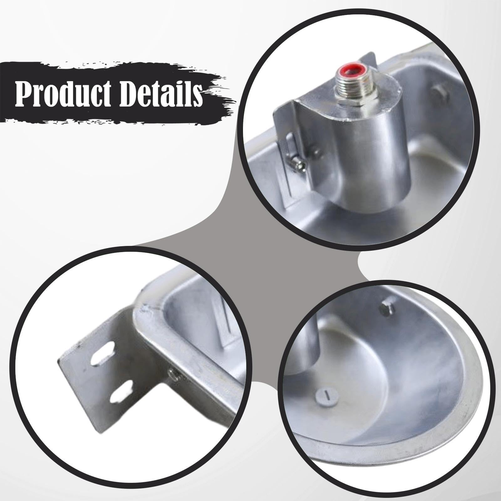Fontana per abbeveratoio Automatica per Pecore, distributore Automatico di Acqua per bovini, maialini, vitelli, Prato, con Foro di Scarico