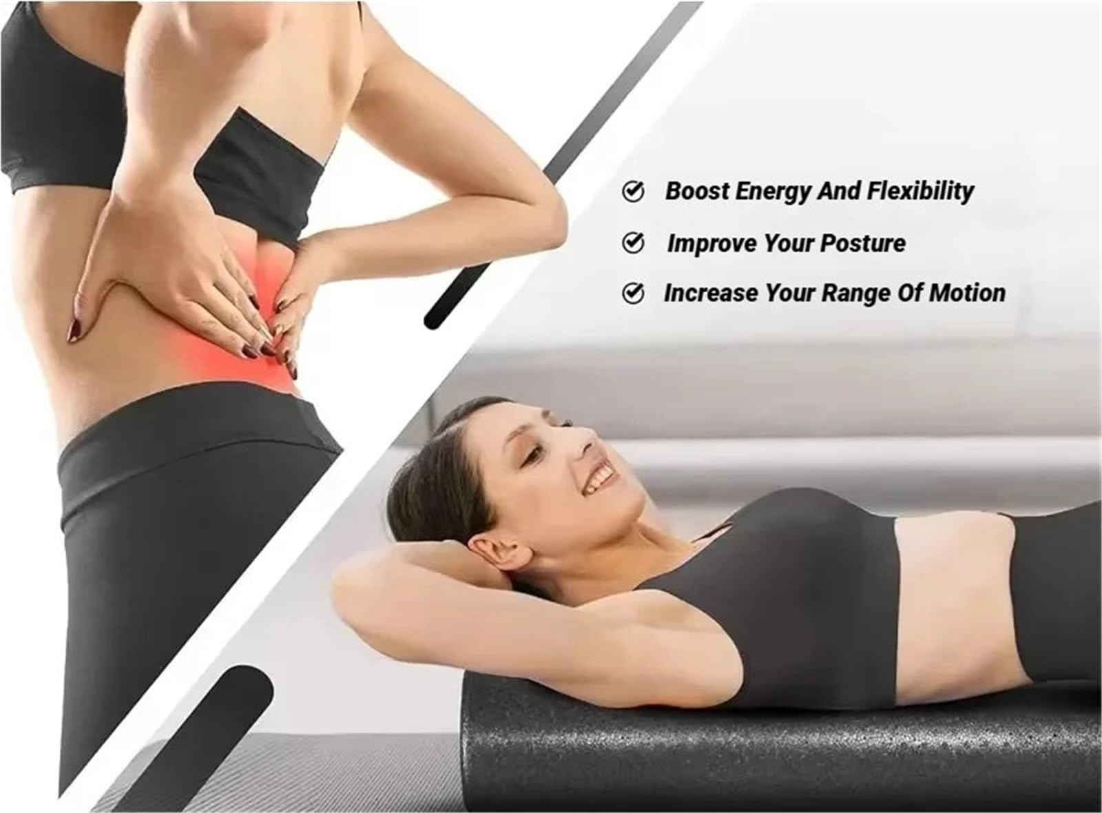 Yoga Foam Roller Massage Fitness Pilates portatile Esercizi for il corpo Palestra Per Yoga
