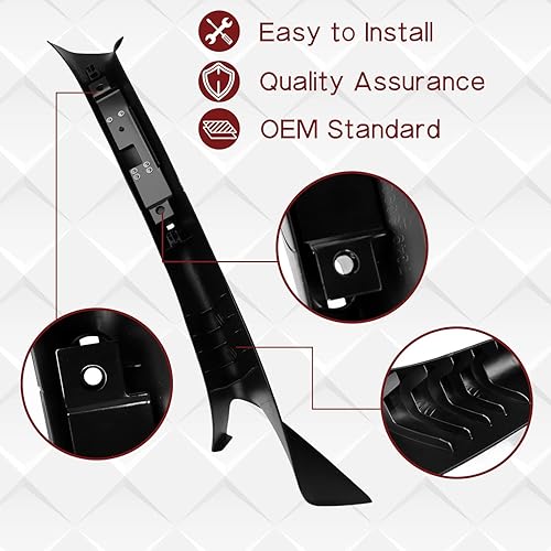 Miniatura 3 de Panel de moldura de pilar A para Ford F-150 2004-2008 para Lincoln Mark LT 2006-2008, 4L3Z1503598AAA (lado derecho del pasajero)