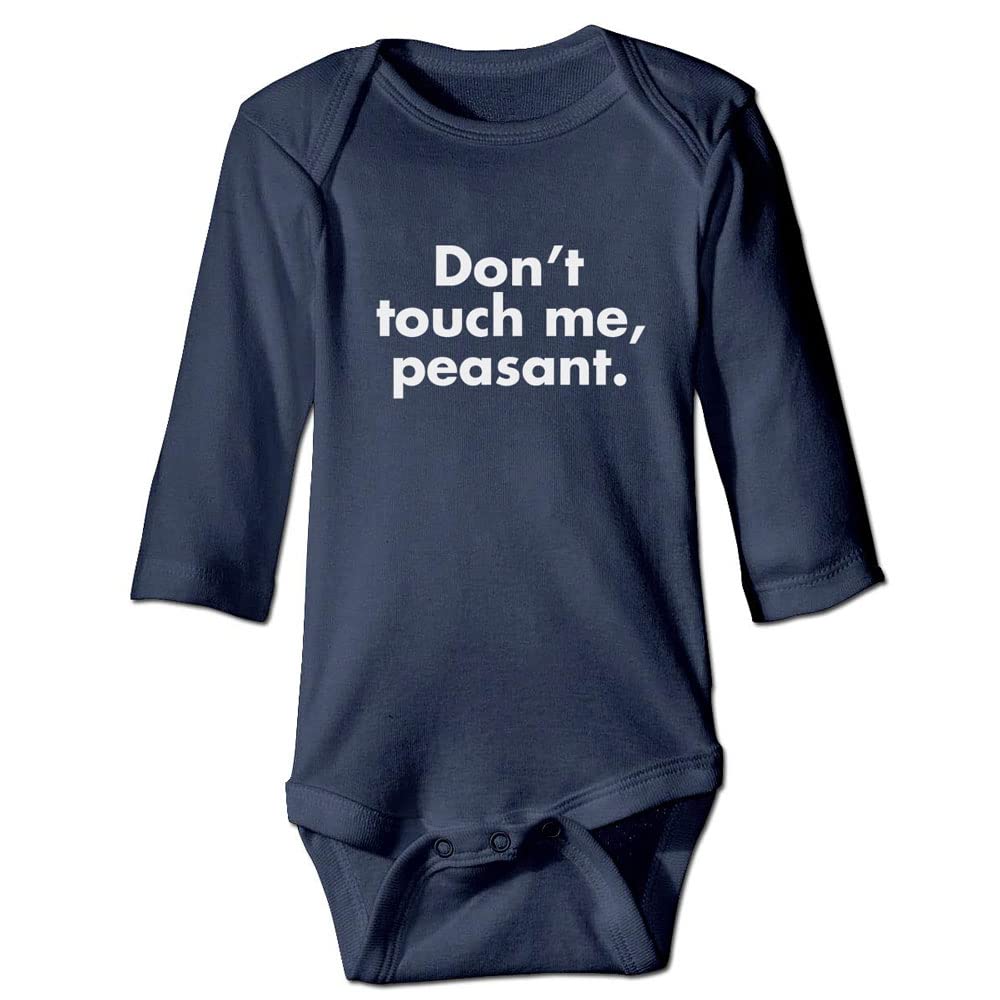 Don't Touch Me Peasant Baby Bodysuit Long Sleeve Newborn Unisex Romper Playsuit