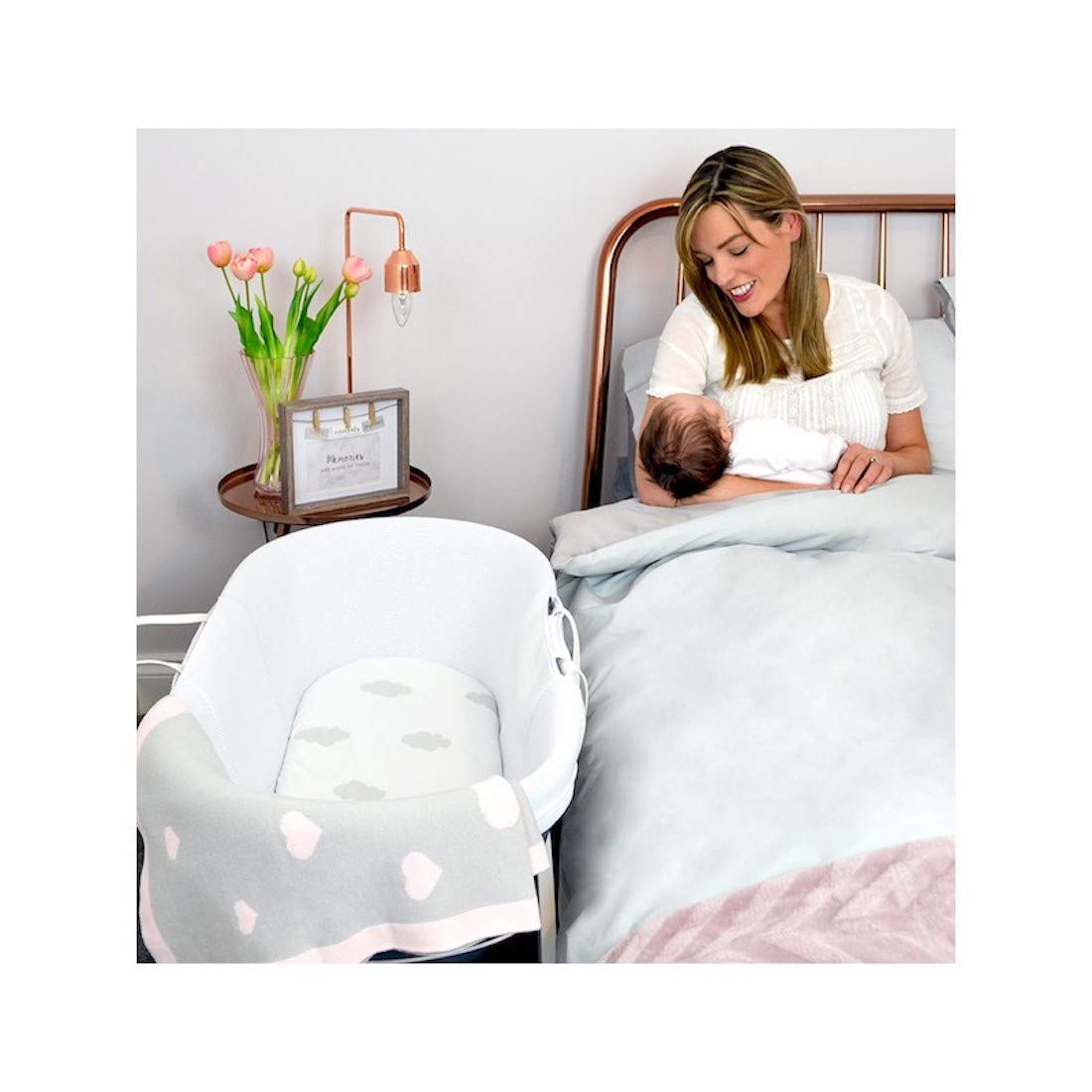 Shnuggle SHN-CQM Materasso Culla Universale, Bianco