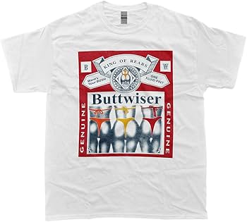 Amazon.co.jp: 2XL 山田蓮 Buttwiser Tシャツ バドワイザー オモシー
