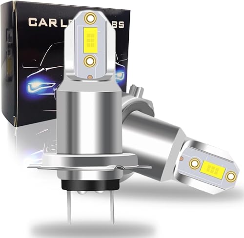 Atokrtact Bombillas LED antiniebla 9006, 120 W, alta potencia, 3000 K, amarillo dorado, H7, bombillas antiniebla, 6500 K, xenón blanco