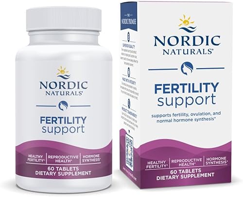 Nordic Naturals Fertility Support - Sin sabor - 60 cápsulas - Suplemento de fertilidad para mujeres para apoyo hormonal y ovulación - Vitaminas y