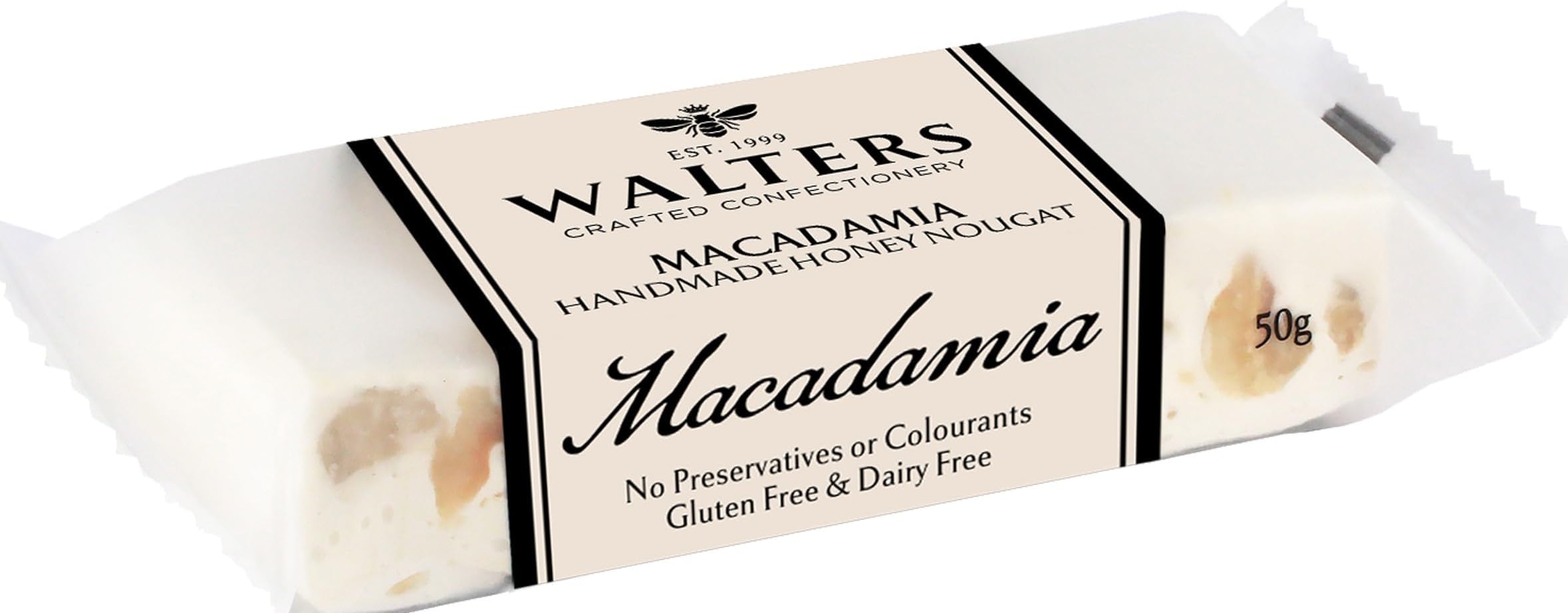 Walters Nougat Bar Macadamia 50 g