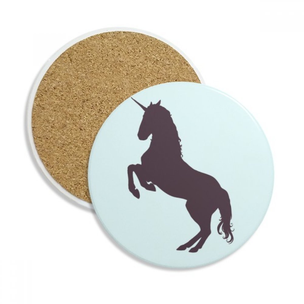 Coaster en céramique licornes, idée cadeau originale pour anniversaire et pendaison