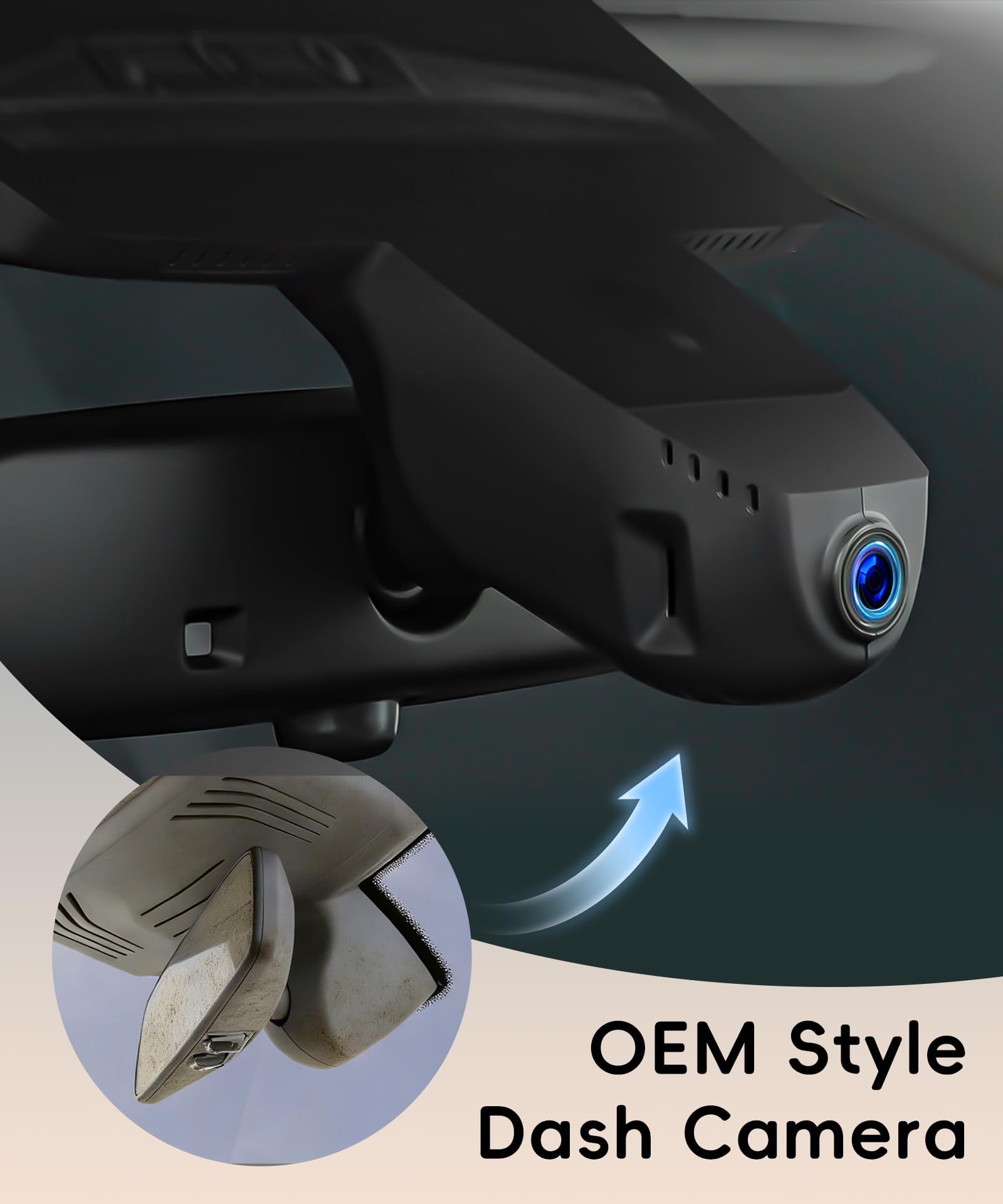 Hodozzy 4K Dashcam para BMW X3 X3M 2018-2024, Estilo OEM, Sensor G, WiFi y App, Grabación en Bucle，Cámara para Coche de 2160P+Tarjeta de 64 GB
