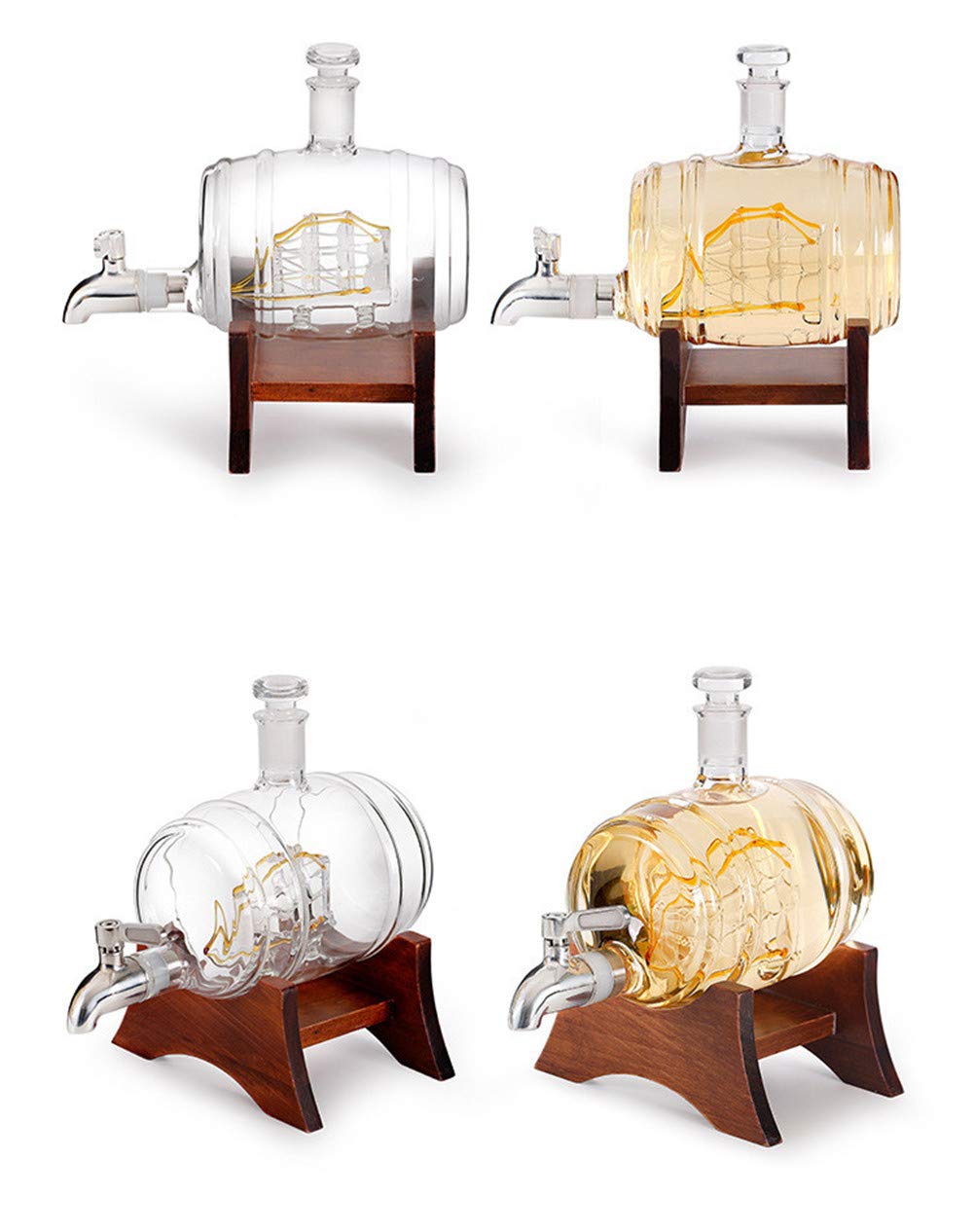 LST Liquor Decanter - Scotch Whiskey Decanter - 1150ml Dispenser For Alcohol
