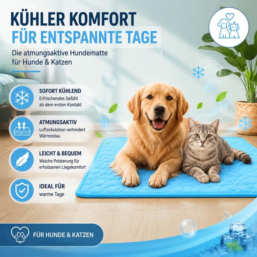 Leyof KüHlende Decke Hund,KüHlmatte Hund Katze Ohne GelfüLlung,Waschbar, Atmungsaktiv,KüHlkissen,Sommer, HeißEs Wetter FüR Zuhause Unterwegs Oder Im Auto (Rosa,150x100 cm)