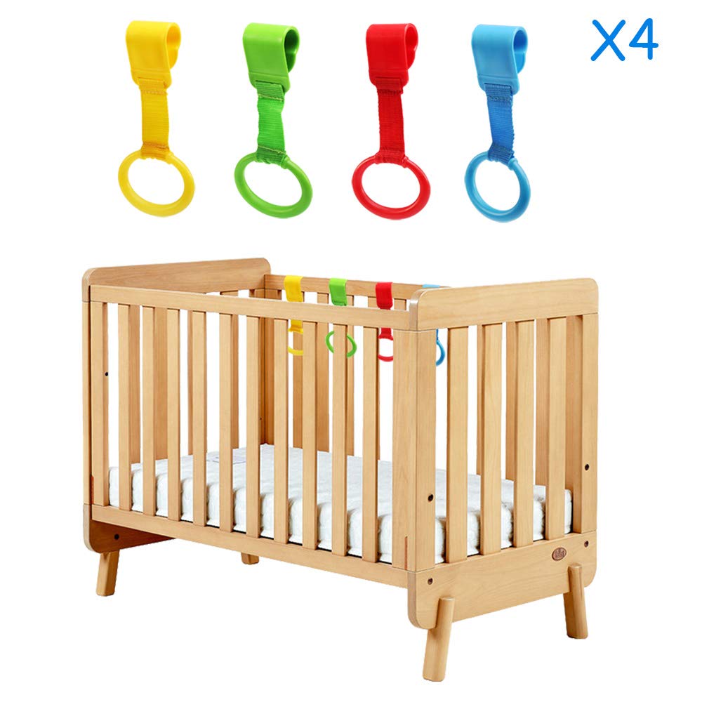 LEADSTAR Anelli Box Bambini, 4 Pezzi Recinto per Bambini e Anelli per Culla, Lettino Aiuta i Bambini Maniglie Box Bambini, Maniglie/Accessor Box Bambini Aiuta il Bambino a Imparare a Stare in Piedi