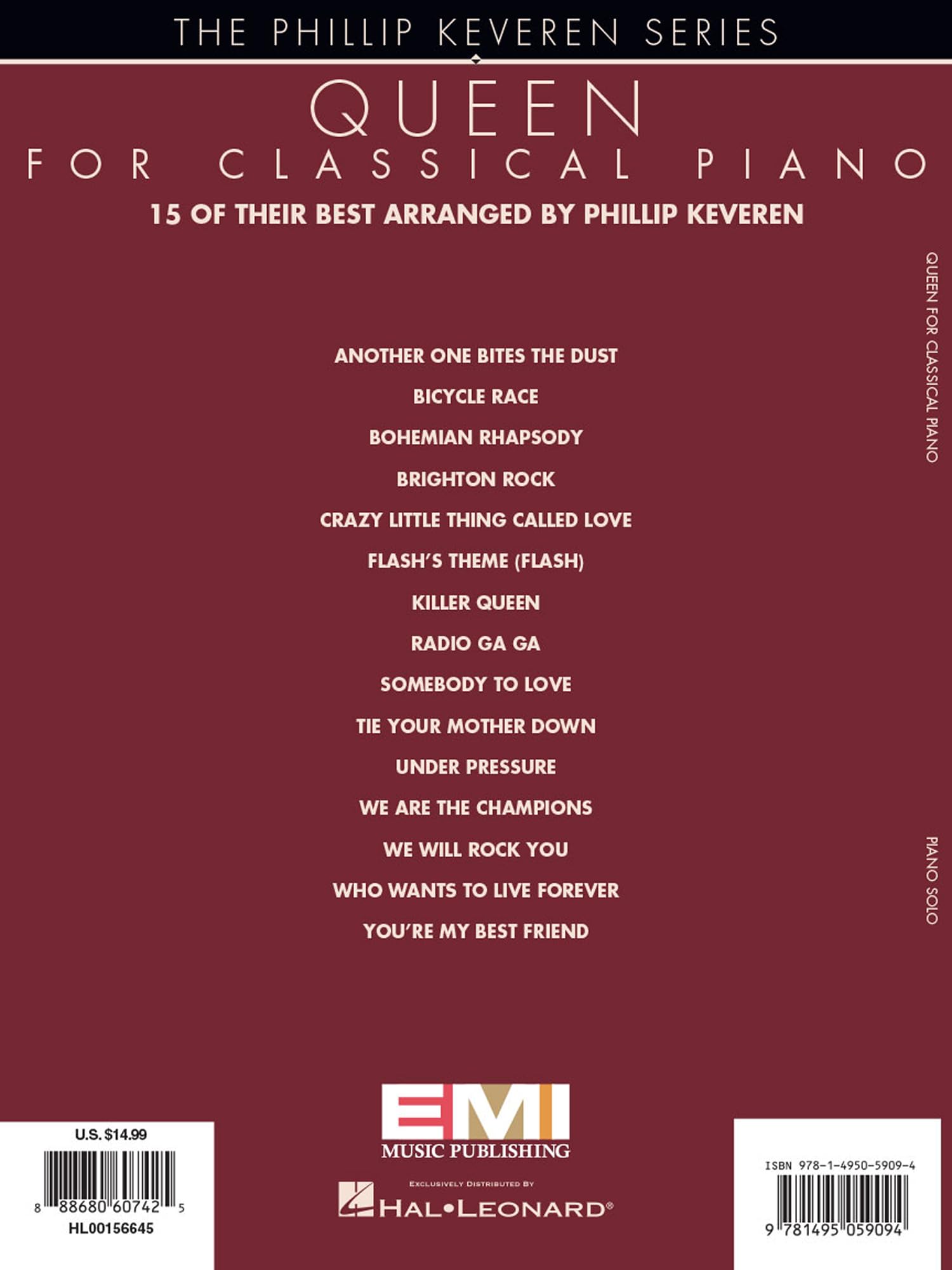 Queen Piano Solo: I grandi successi - Phillip Keveren Arrangiamenti classici | Livello intermedio