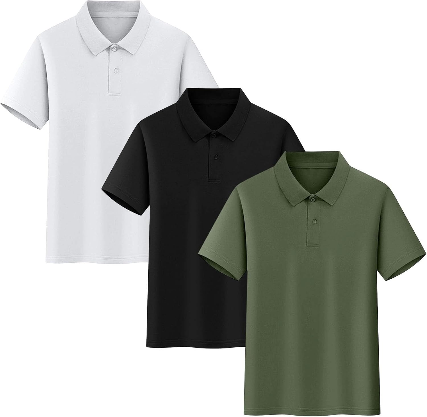 Uniform Shirts for Boys Golf Polo Shirt 3 Pack Short Sleeve Teen Boy Tshirts School Kids Clothes Girl Summer Outfits