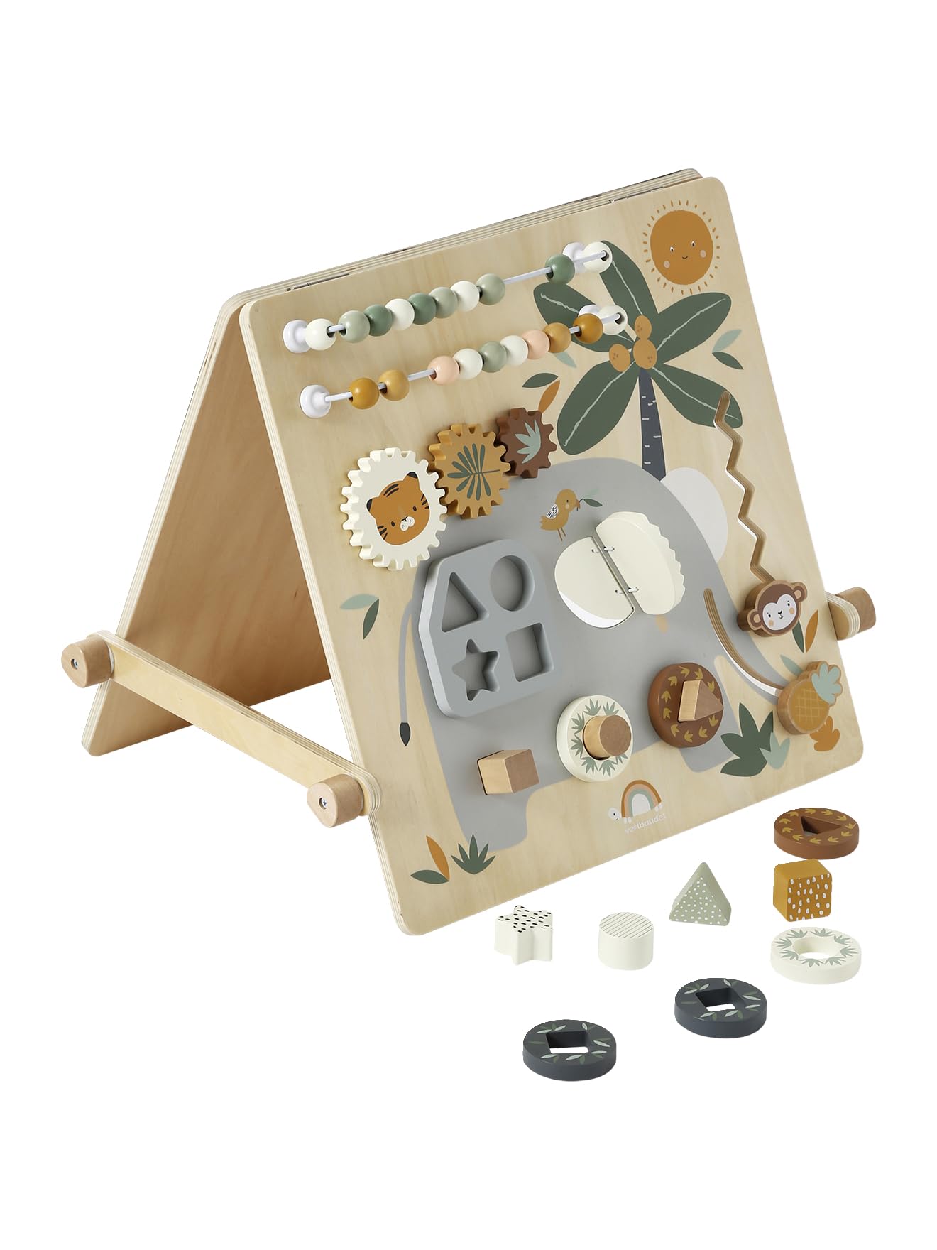 VERTBAUDETBaby Activity-Tafel TANSANIA aus Holz FSC®, wendbarweiß
